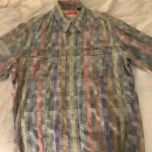 Robert Graham Multi-colored button-down shirt (Size: Small)